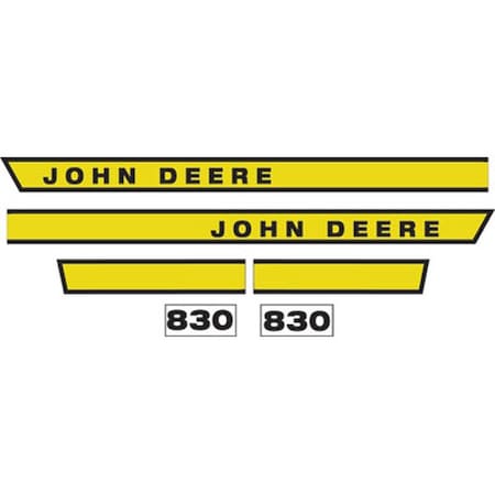 Aftermarket Hood Decal Set JD830L